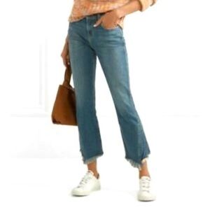 Current/Elliott The Fan Kick Jeans Blue 24 NWT